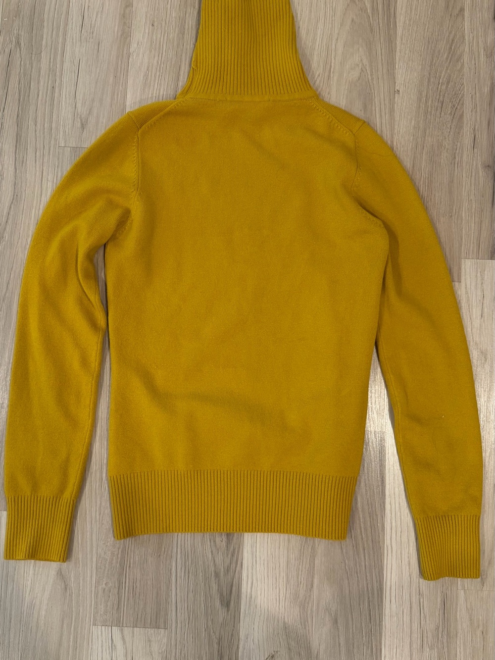 French Connection Men's Mustard Yellow Turtleneck Sweater - Picture 4 of 4
